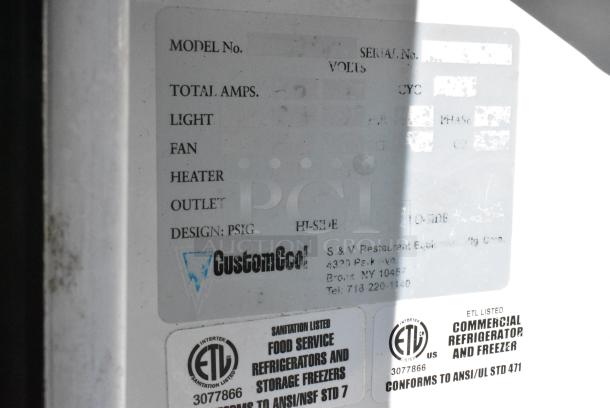 CustomCool Metal Commercial Deli Display Case Merchandiser. 115 Volts, 1 Phase. - Image 3 of 3