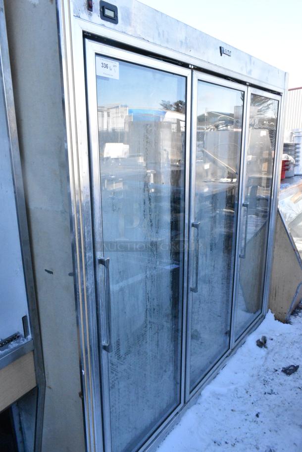 CustomCool Metal Commercial 3 Door Reach In Merchandiser. - Image 1 of 3