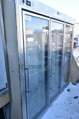 CustomCool Metal Commercial 3 Door Reach In Merchandiser.