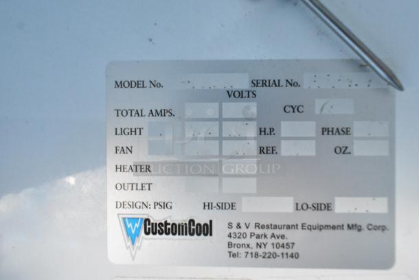CustomCool Metal Commercial 3 Door Reach In Merchandiser. - Image 3 of 3