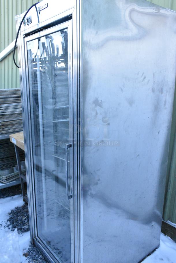 CustomCool GDR1R Metal Commercial Single Door Reach In Cooler Merchandiser. 115 Volts, 1 Phase. - Image 1 of 4