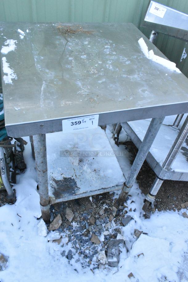 Stainless Steel Table w/ Metal Under Shelf. - Image 1 of 2
