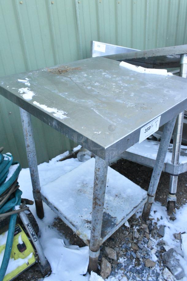Stainless Steel Table w/ Metal Under Shelf. - Image 2 of 2