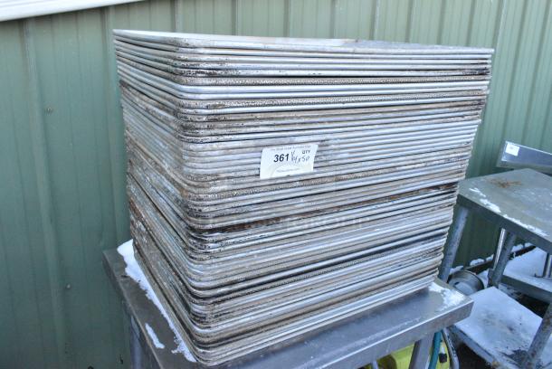 50 Metal Full Size Baking Pans. 50 Times Your Bid! - Image 1 of 2