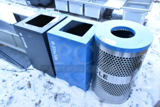 3 Various Trash Can Shells. 3 Times Your Bid!