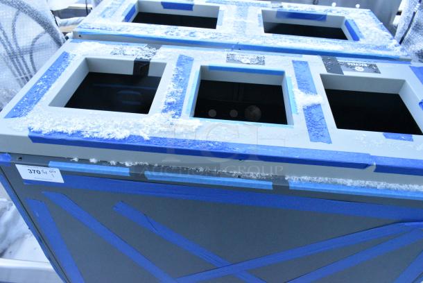 BRAND NEW SCRATCH AND DENT! Metal Counter w/ 3 Cut Outs - Image 2 of 3