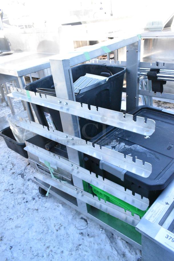 Metal Rack w/ Contents on Commercial Casters. - Image 1 of 5