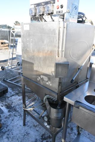 American Dish Service ADS AF-3DS Stainless Steel Commercial Straight Pass Through Dishwasher. 120 Volts, 1 Phase.