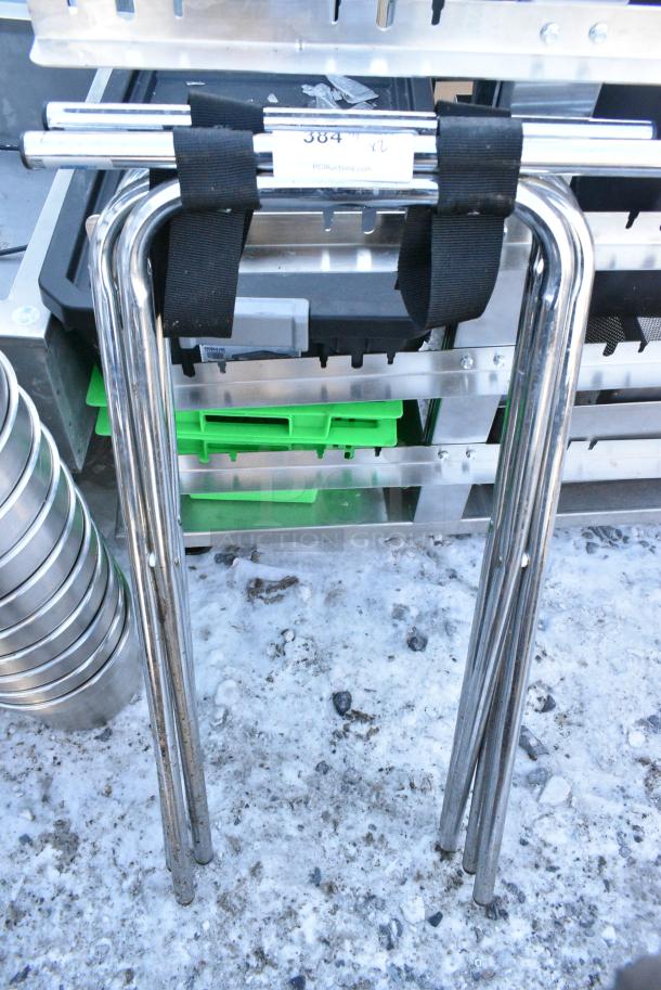 2 Metal Serving Tray Stands. 2 Times Your Bid! - Image 1 of 1