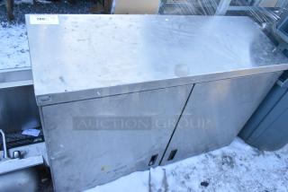 Stainless Steel 2 Door Cabinet.
