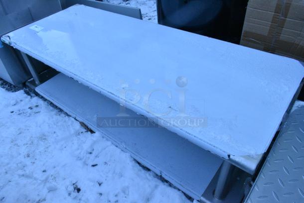 BRAND NEW SCRATCH AND DENT! Regency 600PTSD2460 16-Gauge Type 304 Stainless Steel Pass-Through Shelf with Overshelf - 24" x 60" - Image 2 of 3