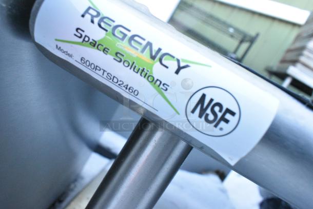 BRAND NEW SCRATCH AND DENT! Regency 600PTSD2460 16-Gauge Type 304 Stainless Steel Pass-Through Shelf with Overshelf - 24" x 60" - Image 3 of 3