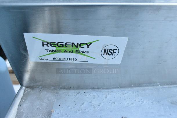 BRAND NEW SCRATCH AND DENT! Regency 600DBU1830 Stainless Steel Drain Board. No Legs. - Image 3 of 3