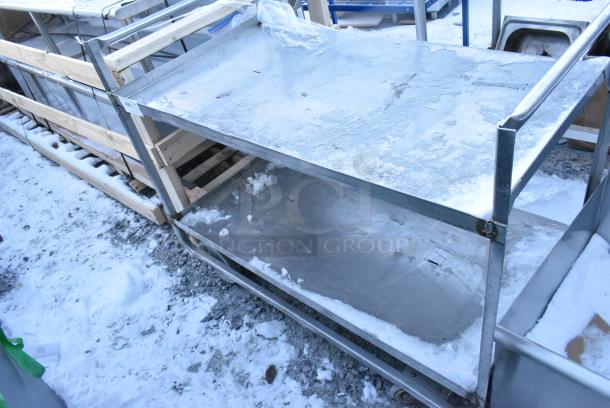 Metal 2 Tier Cart on Commercial Casters. - Image 1 of 3