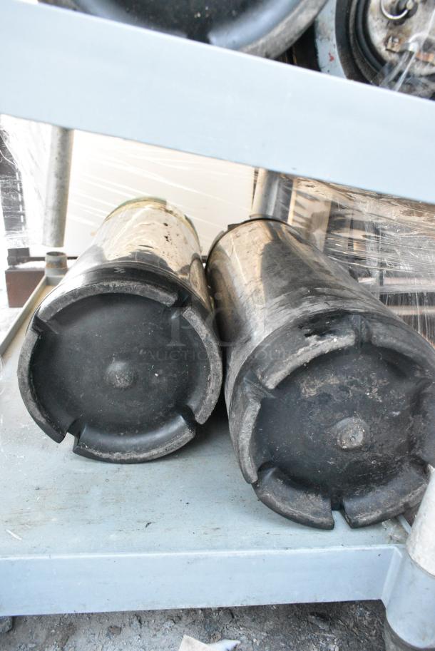 Gray Poly 3 Tier Cart w/ Contents on Commercial Casters. - Image 3 of 4