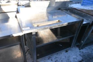 Stainless Steel Soda Station w/ 2 Under Shelves