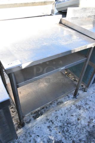 Stainless Steel Table w/ 2 Under Shelves.