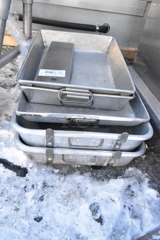5 Various Metal Bins. 5 Times Your Bid! - Image 1 of 2