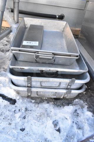 5 Various Metal Bins. 5 Times Your Bid!