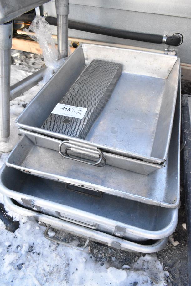5 Various Metal Bins. 5 Times Your Bid! - Image 2 of 2