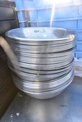 40 Metal Bowls. 40 Times Your Bid!