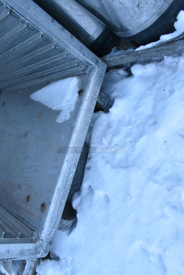 Metal Commercial Pan Transport Rack on Commercial Casters. - Image 3 of 3