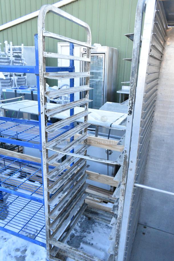 Metal Commercial Pan Transport Rack on Commercial Casters. - Image 2 of 3