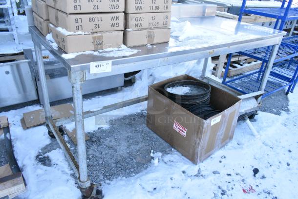 Stainless Steel Table on Commercial Casters. - Image 1 of 3