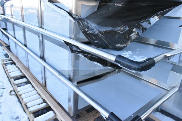 BRAND NEW SCRATCH AND DENT! Regency 600S42424224 Stainless Steel 4 Bay Sink w/ Dual Drain Boards. No Legs. - Image 2 of 4