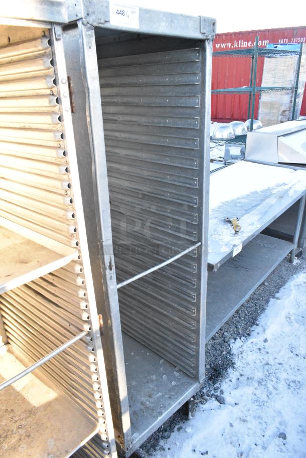 Metal Commercial Pan Transport Rack on Commercial Casters. - Image 2 of 3