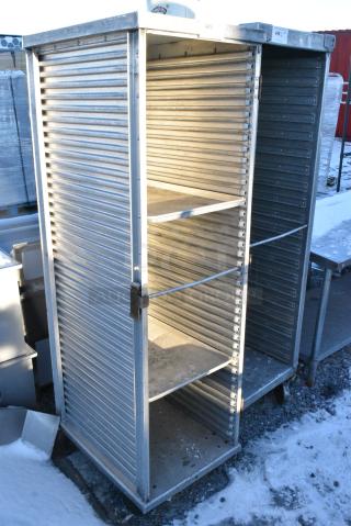 Metal Commercial Pan Transport Rack on Commercial Casters.