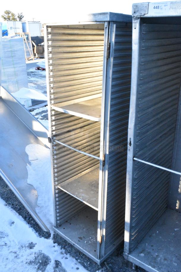 Metal Commercial Pan Transport Rack on Commercial Casters. - Image 2 of 2