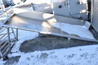 Stainless Steel Left Side Clean Side Dish Table