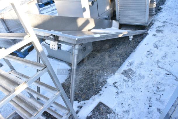 Stainless Steel Left Side Clean Side Dish Table - Image 2 of 4