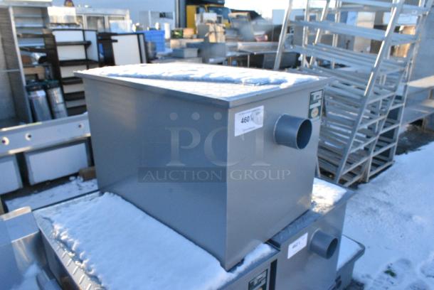BRAND NEW SCRATCH AND DENT! Regency 600GT25 50 lb. 25 GPM Grease Trap with 3" Non-Threaded Connections - Image 2 of 4