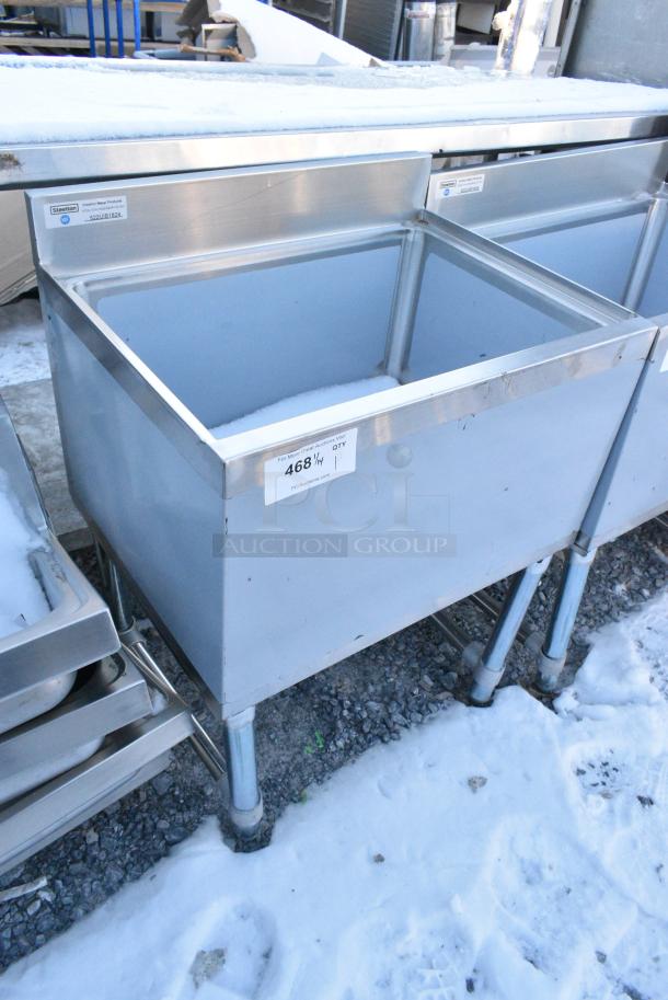 BRAND NEW SCRATCH AND DENT! Steelton 522UIB1824 18" x 24" Underbar Ice Bin with Bottle Holders - 77 lb. - Image 2 of 4