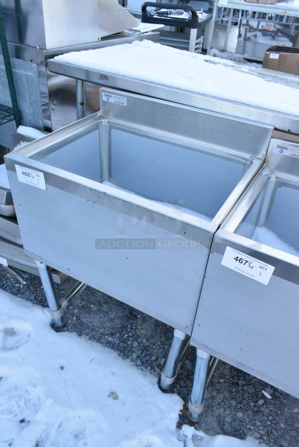 BRAND NEW SCRATCH AND DENT! Steelton 522UIB1824 18" x 24" Underbar Ice Bin with Bottle Holders - 77 lb. - Image 3 of 4