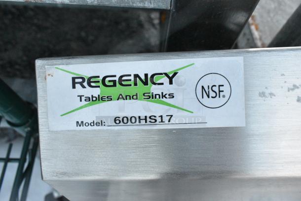 BRAND NEW SCRATCH AND DENT! Regency 600HS17 17" x 15" Wall Mounted Hand Sink - Image 4 of 4