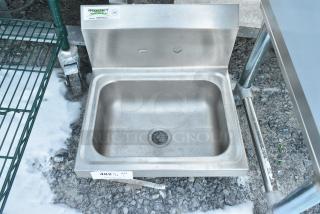 BRAND NEW SCRATCH AND DENT! Regency 600HS17 17" x 15" Wall Mounted Hand Sink