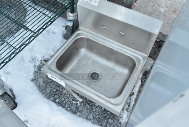 BRAND NEW SCRATCH AND DENT! Regency 600HS17 17" x 15" Wall Mounted Hand Sink - Image 3 of 4
