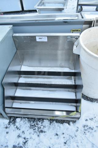 Krowne KR18-24RD Stainless Steel Bottle Merchandiser Stand. No Legs.