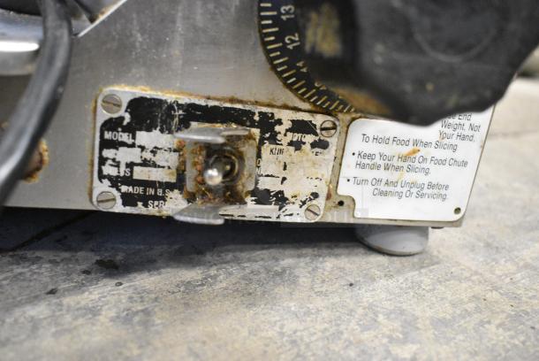 Globe Stainless Steel Commercial Countertop Meat Slicer w/ Blade Sharpener. 115 Volts, 1 Phase. Tested and Working! - Image 6 of 6