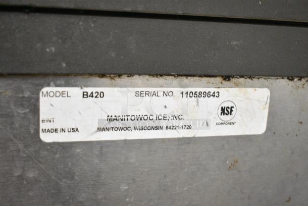 Manitowoc SY0424A Stainless Steel Commercial Ice Head on Manitowoc B420 Commercial Ice Bin. 115 Volts, 1 Phase. - Image 6 of 7