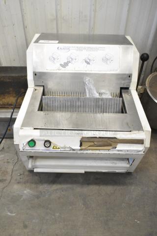 Oliver 732-N Metal Commercial Countertop Bread Loaf Slicer. 115 Volts, 1 Phase. Tested and Working!