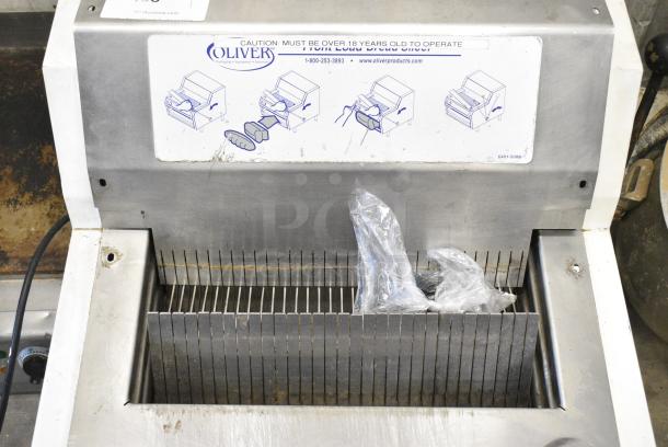 Oliver 732-N Metal Commercial Countertop Bread Loaf Slicer. 115 Volts, 1 Phase. Tested and Working! - Image 3 of 6