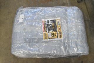 BRAND NEW SCRATCH AND DENT! Core 20 mil 20'x20' Clear Vinyl Tarp