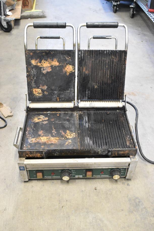 Waring WDG300 Stainless Steel Countertop Double Panini Press. 240 Votls, 1 Phase. - Image 4 of 7