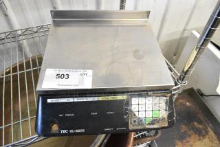 TEC SL-2200 Metal Countertop Scale. 120 Volts, 1 Phase. Tested and Working!