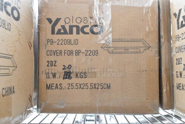6 BRAND NEW Boxes of Yanco PB-2209LID Container Lid. 6 Times Your Bid! - Image 3 of 3
