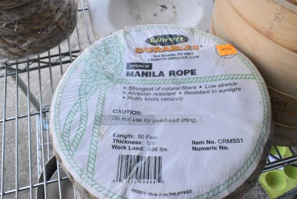 2 BRAND NEW! Librett Durables Manila Rope. 2 Times Your Bid! - Image 3 of 4